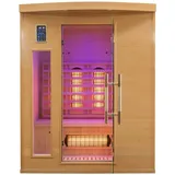 France Sauna - Infrarotsauna 3-sitzer Apollon 153 X 128 X 190 Cm Infrarotkabine