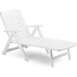 Mojawo Doppelliege 189 x 60 x 60 cm Weiß