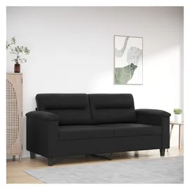 vidaXL 2-Sitzer-Sofa Schwarz 140 cm Kunstleder