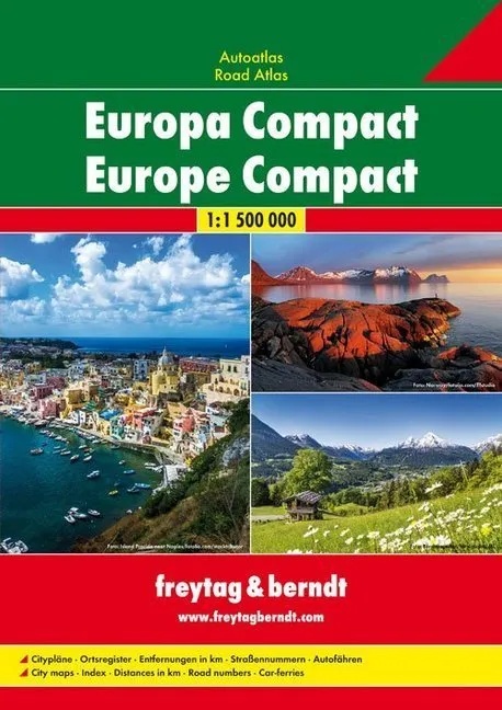 Freytag & Berndt Atlas Europa Compact. Freytag & Berndt Road Atlas Europe Compact  Kartoniert (TB)