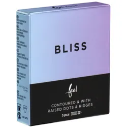 «Bliss» erregend strukturierte Kondome für mehr Lust (3 Kondome) 3 St