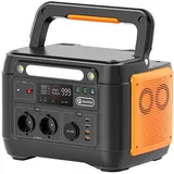 Tragbares Kraftwerk Flashfish A1001 1000 W, 1030 Wh/278400 mAh Solargenerator, AC-Anschlüsse mit reiner Sinuswelle, 7 Ausgänge A1001 schwarz/orange