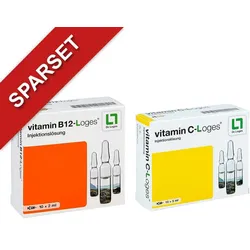 Vitamin C-loges + Vitamin B12-loges Injektionslösung Ampullen
