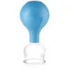 Schröpfglas aus Echtglas blau 40mm