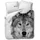 Traumschlaf Wendebettwäsche Wolf Grau 135 x 200 cm + 80 x 80 cm