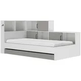 CaliCosy Mid.you 90 x 200 cm Grau/Weiß