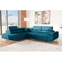 99rooms Marokko Ecksofa Türkis Velours KRONOS Links