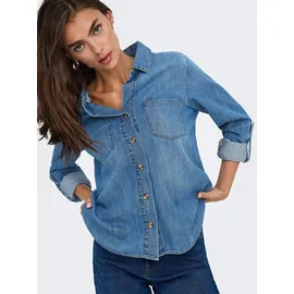 Only ONLYASMIN SHIRT L/S DNM AKM NOOS Blau S