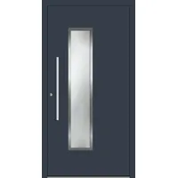 SCHÜCO Aluminium Haustür "WIEBKE" ADS 75.SI RC2 Anthrazit RAL 7016 beidseitig innen öffnend DIN links