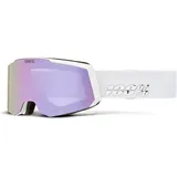 100% Snowcraft S Skibrille (Größe One Size, weiss)