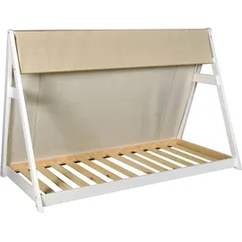 Weber Industries Hausbett Tipi 90 x 190 cm Fichte massiv weiß