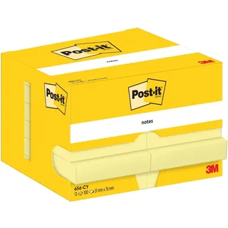 Post-it Post-it® Haftnotizen 656 gelb, 12 Blöcke