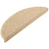 vidaXL Treppenmatten Selbstklebend Sisal 15 Stk. 65x21x4 cm Hellbeige