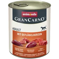 Animonda GranCarno Adult mit Geflügelherzen 12 x 800 g