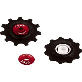 Cema Sram Xx1/x01 Full Ceramic Fahrradschaltröllchensatz schwarz