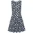 Beachtime Strandkleid Grau/Blau Blumendruck 34