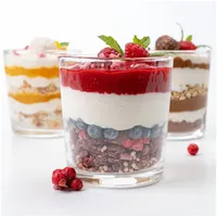 Konzept Dessertgläser 12-teiliges Set aus Glas, große, 300ml Gläser
