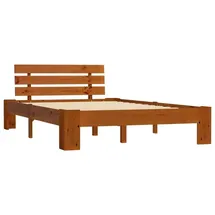 furnicato Massivholzbett 120 x 200 cm Braun