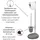 Wenko WC-Bürstengarnitur Pebble Stone Grau 1 St.