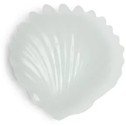 RM Sale Beach Shell Dekorative Schale, Servierplatte Muschel 1 Stück Weiß - (LxBxH) 40x40x5.5 cm 