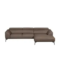 Ravensberger Werkstätten Ecksofa  Atlanta , braun , Maße (cm): B: 283 H: 92 T: 173.0