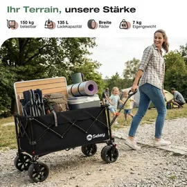 Sekey Bollerwagen faltbar schwarz