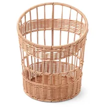 HENDI Baguette-Korb aus geflochtenem PP und Edelstahl 30 x 30 x 35 cm beige