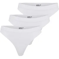 Only T-String 3 St. Weiß S