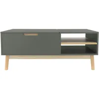 ML-Design Couchtisch mit höhenverstellbarer Tischplatte Wohnzimmertisch MDF 100x56x40 cm