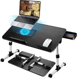LuxusKollektion Laptoptisch Höhenverstellbarer Laptoptisch fürs Bett, Winkelverstellbar, Klappbar