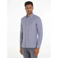 Tommy Hilfiger Langarmhemd OXFORD DOBBY SF SHIRT blau XXL