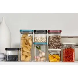 Mepal Vorratsdosen Spar-Set Omnia 2000 ml Nordic Black Vorratsdose Frischhaltedose | ideal für die Aufbewahrung von trockenen Lebensmitteln