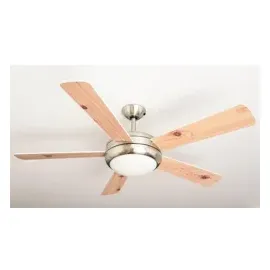 igoto Ursa 132 cm Deckenventilator weiß/pinie mit Licht inkl. Fernbedienung