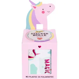 Folia Stickerrolle Unicorn 4 m mehrfarbig