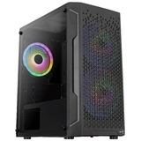 AeroCool Trinity Mini-G-BK-v3, Tower-Gehäuse - schwarz