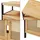 [en.casa] Waschbeckenunterschrank 60 x 60 x 35 cm Schwarz/Bambus