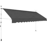 VidaXL Einziehbare Markise Handbetrieben 350 cm Anthrazit
