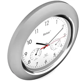 MEBUS 19454 Funk-Wanduhr mit Thermo-/Hygrome