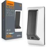 OEM Solar Wandleuchte weiß mit Bewegungsmelder 500lm Ip54 Bhso Videx