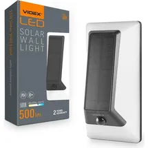 OEM Solar Wandleuchte weiß mit Bewegungsmelder 500lm Ip54 Bhso Videx