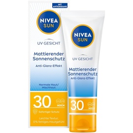 NIVEA Sun Uv Gesicht Mattierender Sonnenschutz LSF 30 50 ml