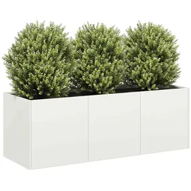 vidaXL Pflanzkübel 80 x 40 x 80 cm Weiß