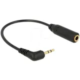 DeLock Audio Anschlusskabel 2,5mm Klinken-Stecker / 3,5mm Klinken-Buchse 0,175m (65672)
