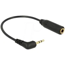 DeLock Audio Anschlusskabel 2,5mm Klinken-Stecker / 3,5mm Klinken-Buchse 0,175m (65672)