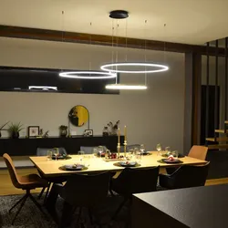 s.luce LED 3er-Ring Pendelleuchten Kombination Exzentrisch