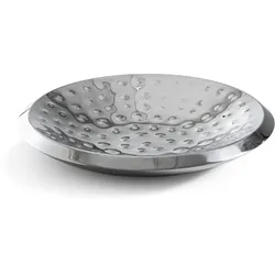 Schale Ø 50 cm Edelstahl Silber