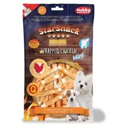 Hunde - Leckerli NOBBY StarSnack Barbecue MINI Wrapped Chicken, 113 g