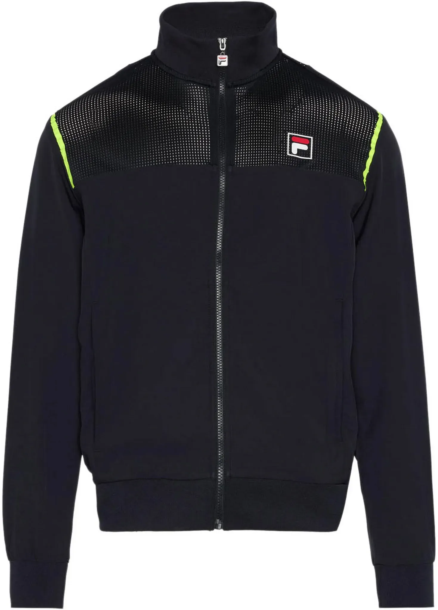 FILA Trainingsjacke Herren in black, Größe S - schwarz