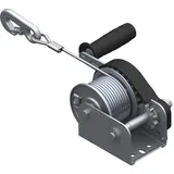 AL-KO, Seilzug + Werkstattkran, Handseilwinde (Seilwinde) Zugkraft 350 kg, mit Seil ø 5 mm und Karabiner, L 20 m