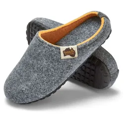 Gumbies Hausschuhe Slipper grau/gelb